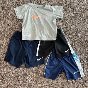 Nike Kids Athletic Tee & Shorts Set - all 3T (one 4T)